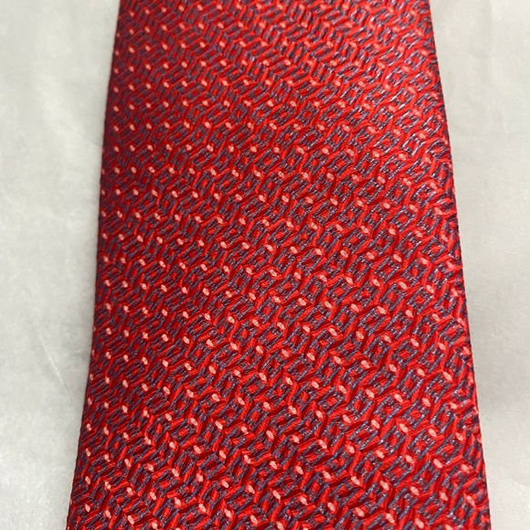 Brioni Italy Red & Blue Silk Tie 3